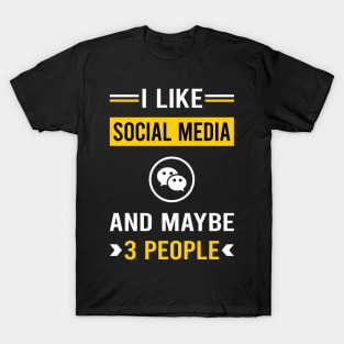 3 People Social Media T-Shirt